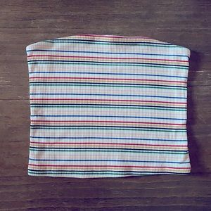 🌈 American Eagle rainbow tube top medium EUC